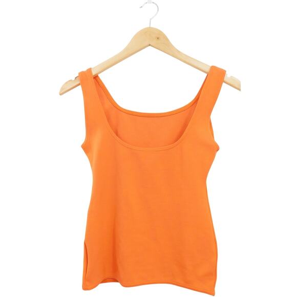 Liza Bruce‎ Women's Orange Stretch Pullover Tank Top Size Small Vibrant - Picture 2 of 4